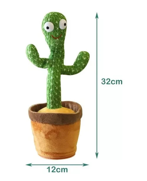 CACTUS BAILARÍN JUGUETE IMITA VOZ CANTA